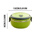 thumbnail image 3 of Staron Bento Box Lunch Containers for Adults, Reusable Food Storage Snack Containers for Work and Travel, Green Lunch Box, 3 of 7