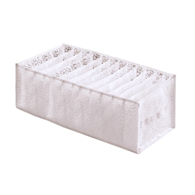 EGNMCR Organisateurs de Placard et Rangement, Organisateur de Vêtements pour Garde-Robe, Organisateur de Vêtements à Compartiments avec Support, Tiroir de Lessive Pliable et Lavable avec Poignée Boîtes de Rangement