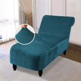 thumbnail image 2 of 2024 Velvet Armless Chaise Lounge Slipcover Stretch Sofa Slip Cover Furniture Protector, 2 of 8