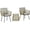 Café et Gris Clair, variante sur Outsunny Ensemble de Mobilier de Patio en Osier 3 Pcs, Ensemble Bistro en Rotin, Gris