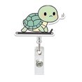 thumbnail image 1 of Mignon Rouleau de Badge Rétractable en Acrylique Tortue Support de Badge Rotatif pour Docteur Infirmière Enseignant Étudiant, 1 of 4