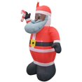thumbnail image 3 of Jeco Géant Résistant aux Intempéries Polyester Gonflable LED Noël Gris Barbe Père Noël, 3 of 9