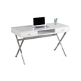 thumbnail image 1 of Bureau d’ordinateur Monarch Specialties en blanc lustré, 1 of 3