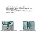 thumbnail image 3 of "50-Piece M10x1 Stainless Steel Thread Repair Inserts - High-Strength Metric Fasteners for Aluminum & Plastic (2.5D Length, SUS304)", 3 of 6