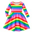 thumbnail image 3 of Cathalem Robes pour Filles Tunique Décontractée Tenue de Jeu Chemise Basique Robes de Fête, Rose 6a, 3 of 5