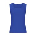 thumbnail image 3 of Yuyuzo Tank Tops for Women Sleeveless Shirts Scoop Neck Going out Tops Ribbed Knit Slim Fitted Basic Tees, 3 of 5