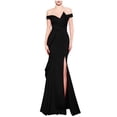 thumbnail image 2 of UPPADA Wedding Guest Dresses for Women One Shoulder Ruched Formal Evening Dress Wrap Ruffle Hem Dress Halter Bodycon Maxi Dress High Waist Party Prom Gown Cocktail Dress Clearance and Sale, 2 of 5