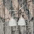thumbnail image 4 of Hemlock Solid Color Hand Crochet Bikini Tops, Solid Color Hand Crochet Bikini Top, Euramerican Style, Summer Swimsuit, White Euramerican Swimsuit, White L, Size S-L, 4 of 4