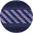 thumbnail image 1 of Ahgly Company Tapis d'Intérieur Lavables en Machine, Ronds, Bleu Nuit Transitionnel, Ronds de 5 Pi, 1 of 7