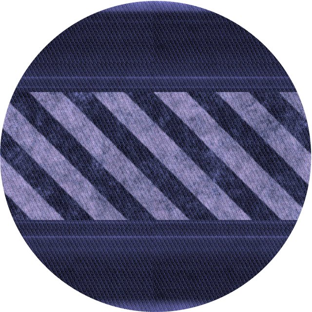 Ahgly Company Tapis d'Intérieur Lavables en Machine, Ronds, Bleu Nuit Transitionnel, Ronds de 5 Pi