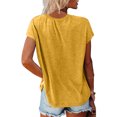 thumbnail image 3 of Hiiyo T-Shirt pour Femme à Manches Courtes, Col Rond, T-Shirt d'Été Décontracté, Tailles TG, 3 of 6