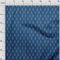 thumbnail image 3 of oneOone Polyester Spandex Blue Fabric Asian Floral Block Sewing Material Print Fabric By The Yard 56 Inch Wide, 3 of 5