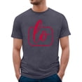 thumbnail image 2 of Chandails Assortis pour Couples T-Shirts Saint-Valentin Imprimé de Lettres Léger Col Rond Manches Courtes T-Shirts Classiques Coupe Ample Confortable Doux Mari Femme Tenue de Vacances Vêtements Gris TTTG, 2 of 5