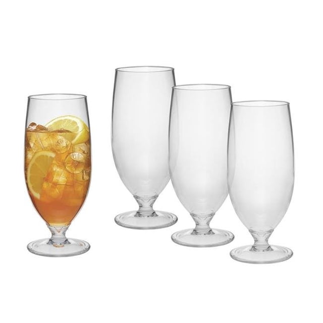 LeadingWare TRS-0722 Verre à Bière en Tritan 18 oz - Ensemble de 4