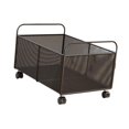 thumbnail image 4 of Luzkey Wire Basket Rolling Wire Vegetable Fruit Rack with Wheels Iron Metal Storage Organizer Basket Rustic Storage Bin for Bedroom L, 4 of 8