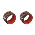 thumbnail image 2 of Baohd Multi-color Double Tour PU Leather Wide Bracelet Cuff Men Accessory Coffee 2Set, 2 of 6