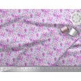 thumbnail image 3 of Soimoi Tissu en Poly Georgette Imprimé Feuilles et Roses par Yard 42 Pouces de Large, 3 of 3