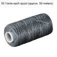 thumbnail image 2 of Unique Bargains Dim Gray Polyester Waxed Leather Sewing Thread, 55 Yards, 2 of 6