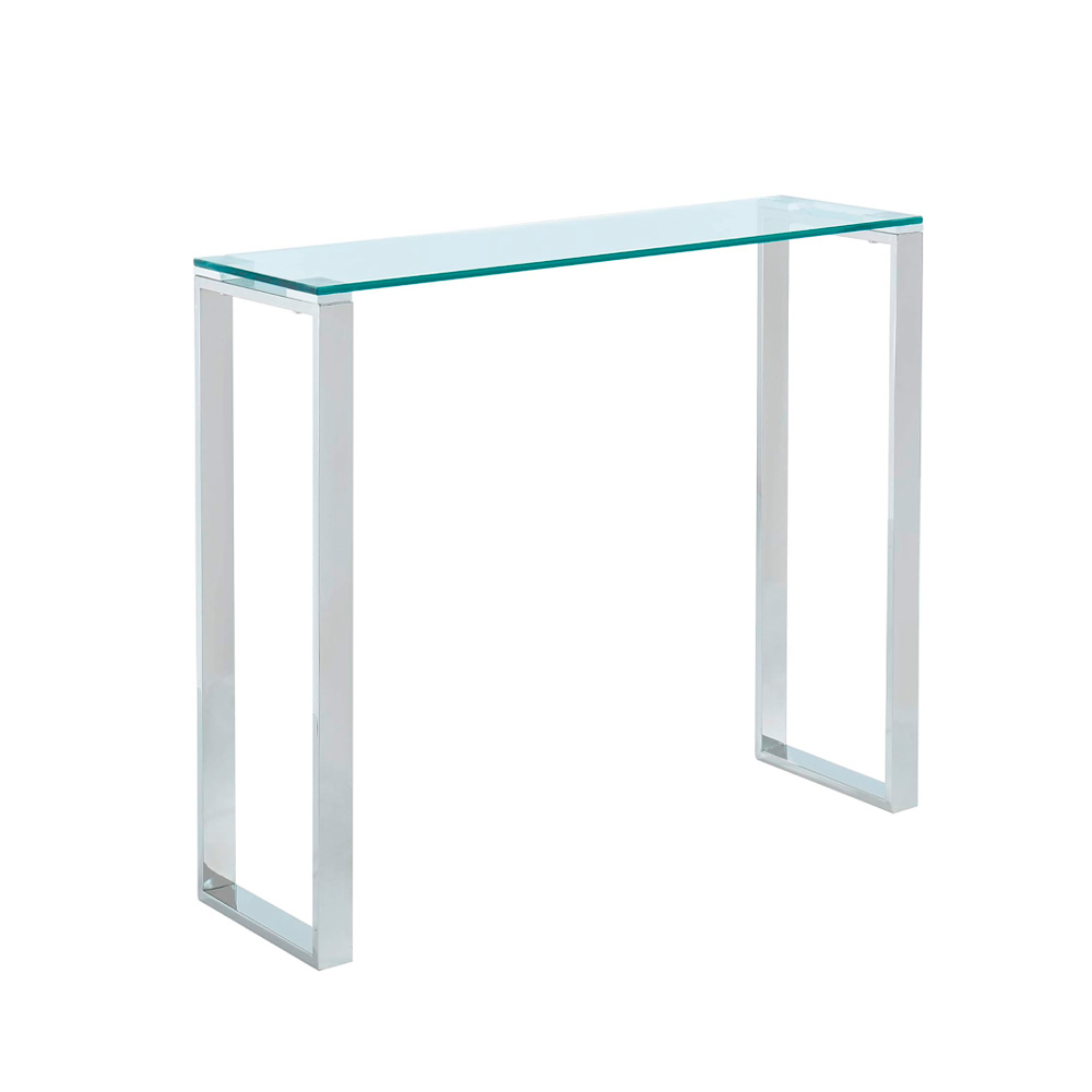 Heavenly Collections Console Moyenne en Verre pour Entrée et Salon, Largeur 36 Pouces, Style Moderne