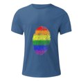 thumbnail image 5 of Qertyioot Hommes Imprimer Manches Courtes Col Rond T-shirt Casual Mode Manches Courtes Été Économies, 5 of 5