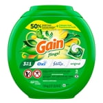 Gain Flings Sacs de nettoyage, Parfum d'origine, avec Odour Defense, bacs de lavage concentré, 76 Nombre