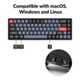 thumbnail image 5 of Keychron K6 Pro Wireless Custom Mechanical Keyboard QMK/Launcher Programmable Macro Hot-Swappable Keychron K Pro Red Switch 65% Layout Aluminum RGB Backlit Office Keyboard for Mac Windows Linux, 5 of 5