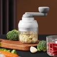 thumbnail image 2 of Manual Garlic Chopper and Vegetable Dicer Portable Food Processor for Onion Nut Meat Fruit Potato and More, 2 of 6