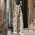 thumbnail image 2 of QATAINLAV Combinaisons en Coton et Lin pour Femmes Tenues d'Été de Plage Sans Manches Bretelles Ajustables Imprimé Boho Combinaisons Amples à Jambes Larges une-Pièce Pantalons avec Poches Multicolore XXXXXL Ventes en Dollars, 2 of 6