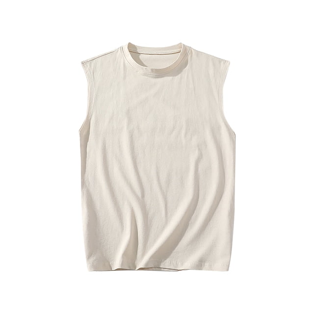 zfhfof Men's Casual Tank Tops Summer Rond Neck Sleeveless Lightweight Tee Muscle Basic T Shirts