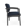 thumbnail image 4 of Lenox Steel Reception Waiting Room Bariatric Chair / Charcoal Steel / Blue, 4 of 5