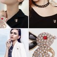 thumbnail image 3 of Shisuyan Full Diamond Rabbit Brooch Alloy Breastpin Clothes Accessory Lady Breastpin, 3 of 8