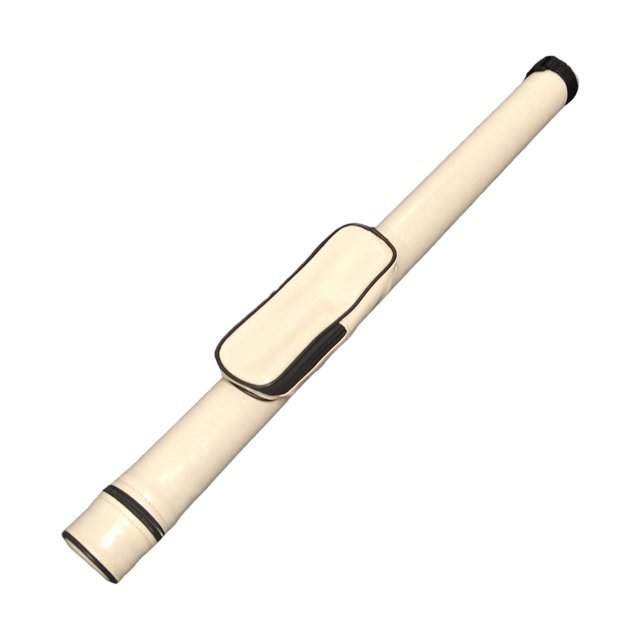 Maoww Billiards Pool Cue Case PU Leather Case Pool White 1/2 Professional Pouch Hard Cue