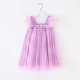 thumbnail image 2 of Yuyuzo Robe Superposée en Tulle pour Bébés Filles, Robes d'Anniversaire, Tout-Petits, à Volants, Manches Courtes, Robes de Princesse, 2 of 4