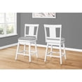 thumbnail image 3 of Monarch Specialties Bar Stool, Set Of 2, Swivel, Counter Height, Kitchen, Wood, Pu Leather Look, White, Grey, Transitional, 3 of 4