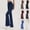 Style1-Navy pants for women, variant on Mceream Flare Yoga Pants for Women - Soft High Waist Bootcut Leggings Tall & Long Bootleg Pants for Women Navy M