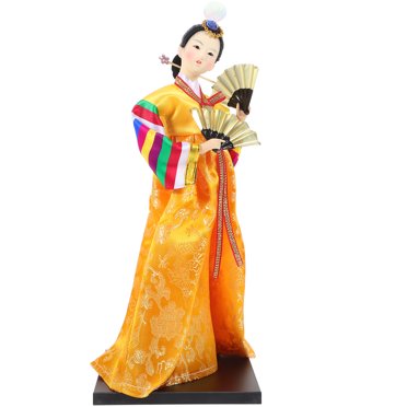 Miangastore Décoration de Poupée Hanbok Coréenne Collectionnable Décoration de Poupée Hanbok Traditionnelle Coréenne
