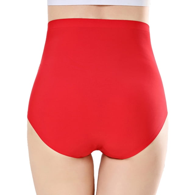 Innerwin sous-Vêtements Hipster Culottes pour Femmes Plage Taille Haute Culottes Douces Rouges 3TG