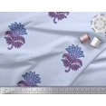 thumbnail image 3 of Soimoi Polyester Crepe Fabric Leaves & Floral Block Print Fabric by Yard 52 Inch Wide, 3 of 3