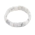 thumbnail image 3 of Natural Stone Bracelets, Rectangle Beads Casual Comfortable Feel Stretch Bracelet Exquisite  for Women for Men, 3 of 8
