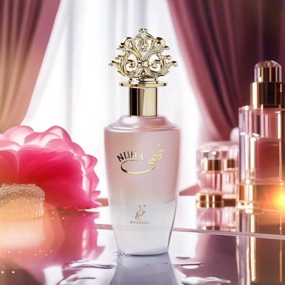 Khadlaj Nuha Eau de Perfume Spray for Women, 2.87 Ounce – Long-Lasting Floral and Fruity Fragrance for Everyday Wear, Special Occasions, and Perfect Gift for Her – Luxurious Arabian Perfume