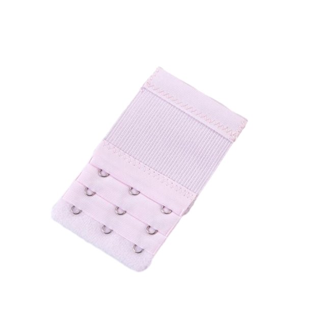 relayinert Extension Strap Bra Extenders 3 Rows 3 Hooks Brassiere Elastic Adjustable Lingerie Replacement Intimates Underwear pink 1Set