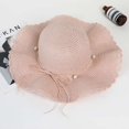 thumbnail image 1 of LinYooLi Hat Girl Summer Beach Hat Straw Hat Version Versatile Sunscreen Out Of The Fake Fake Hat Sun Hat Sun Hat Sea Hat, 1 of 9