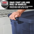 thumbnail image 4 of Rubbermaid 10 Pack Stackable Plastic Storage Containers with Lids, Dark Indigo, 4 of 7