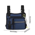 thumbnail image 3 of Iumwxz Organisateurs et Rangement Sac de Poitrine Multifonction Réglable Sac Réfléchissant Sac de Rue Sac d'Extérieur Commode Étagère Armoire Tissu Oxford Bleu Prix Réduit, 3 of 4