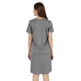 thumbnail image 3 of Inkmeso Robe T-Shirt d'Été Décontractée Unie pour Femmes, Coupe Ample, Tunique à Manches Courtes, Robe de Nuit, 3 of 7