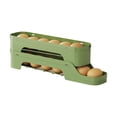 thumbnail image 2 of Vaidha Distributeur d'Oeufs pour Réfrigérateur à 2 Niveaux / Étagère de Rangement d'Oeufs Automatique à Roulettes / Plateau d'Oeufs Transparent Gain de Place pour l'Organisation de la Cuisine / Contient 24 Oeufs, 2 of 6