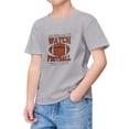 thumbnail image 2 of Toddler Girls Summer Tops Tees Short Sleeve Rugby Football Letter Prints T Shirt Fans Gift Spring Shirts For Boy 8-9T, 2 of 4