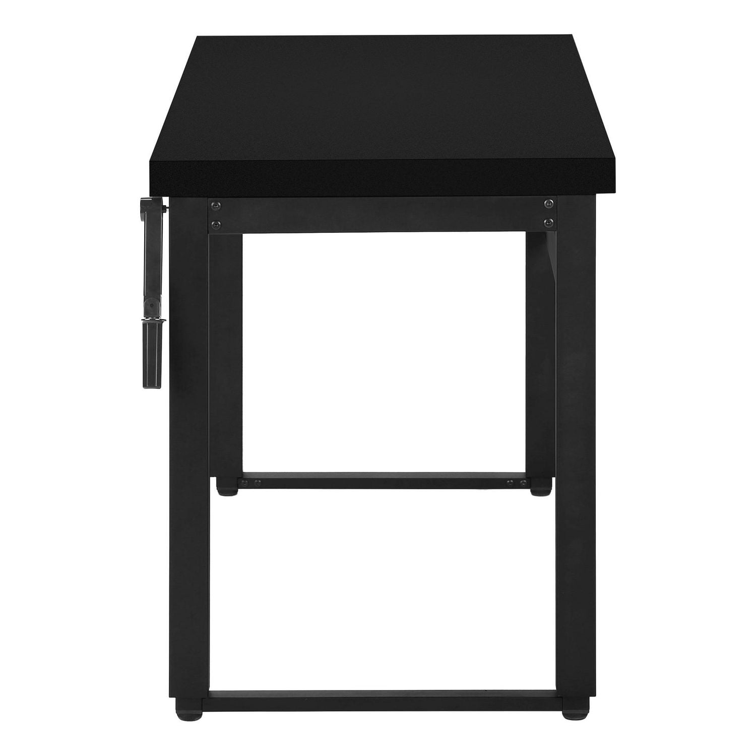 Monarch Specialties Bureau, Bureau À Domicile, Debout, Ajustable, 48"l, Travail, Ordinateur Portable, Métal, Stratifié, Noir, Contemporain, Moderne