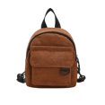 thumbnail image 1 of Mini Backpack - Ins Cute OL Commuting Bag with Adjustable Shoulder Strap and Corduroy Texture, 1 of 6
