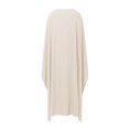 thumbnail image 5 of Wijhcboe 2025 Robe de Soirée en Satin Mode Été Jupes Robe Abaya Femmes Musulmanes Robe Hijab pour Femmes Style Élégant Uni Col Rond Hijab Longue Robe Manches Chauve-Souris Ample Robe Maxi Vêtements pour Femmes, 5 of 5